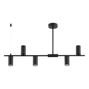 Lámpara de techo en varilla URANOS 5xGU10/10W/230V negra