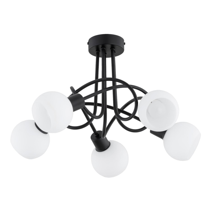 Lámpara de techo ERYKA 5xE14/10W/230V negro