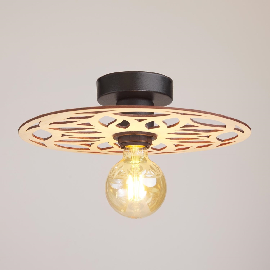 Lámpara de techo FALCO 1xE27/60W/230V diá. 30 cm beige