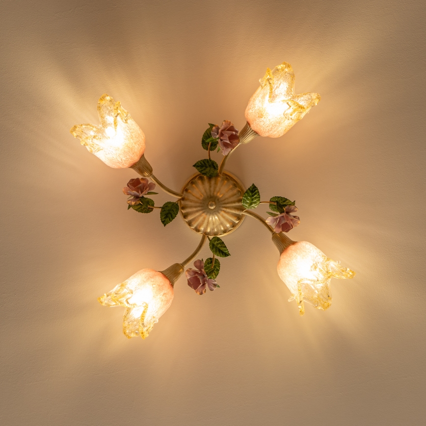 Lámpara de techo FIORINTINO 4xE14/40W/230V