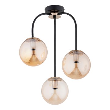 Lámpara de techo GAMMA 3xE14/10W/230V negro/dorado