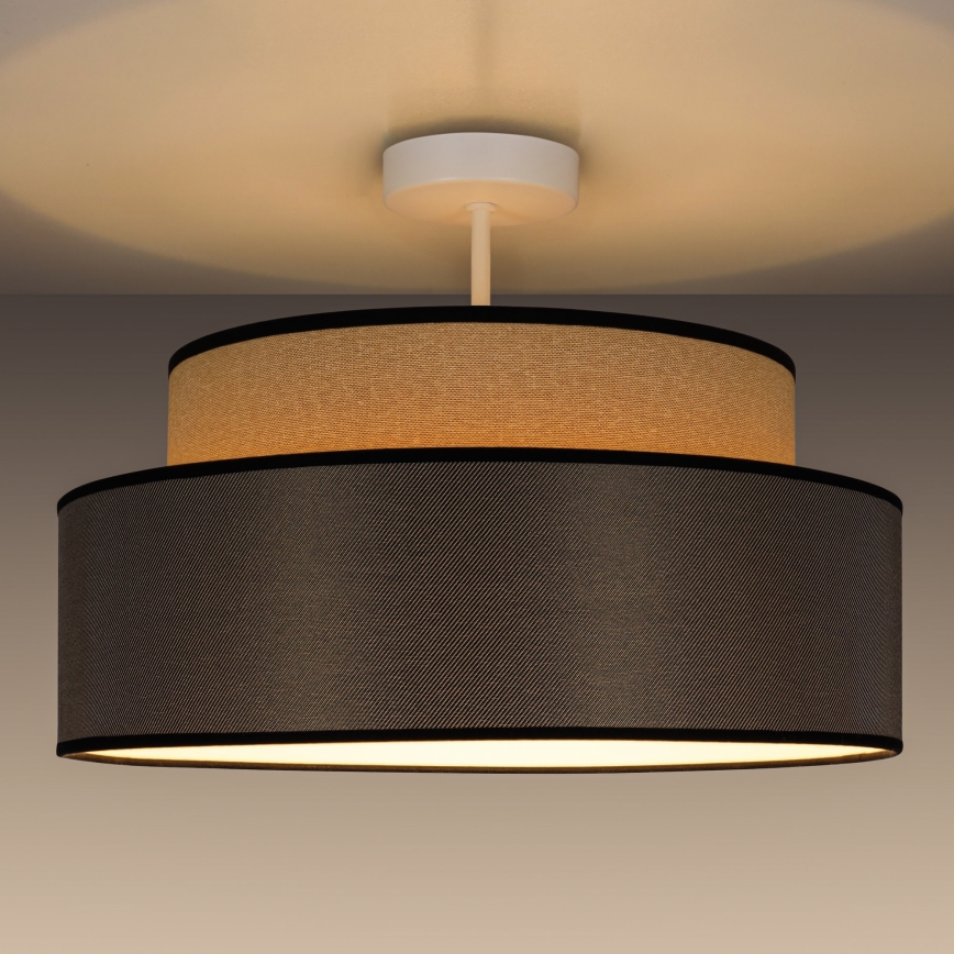 Lámpara de techo GRACE 1xE27/60W/230V beige/marrón