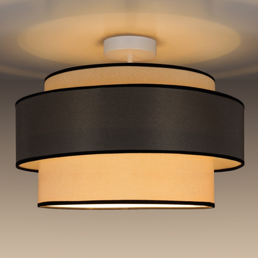 Lámpara de techo GRACE 1xE27/60W/230V color crema/gris