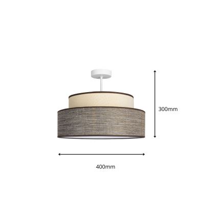 Lámpara de techo GRACE 1xE27/60W/230V color crema/marrón
