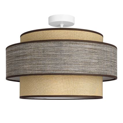 Lámpara de techo GRACE 1xE27/60W/230V color crema/marrón