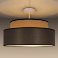 Lámpara de techo GRACE 1xE27/60W/230V diá. 40 cm beige/marrón