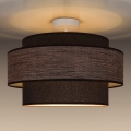 Lámpara de techo GRACE 1xE27/60W/230V diá. 40 cm marrón/beige