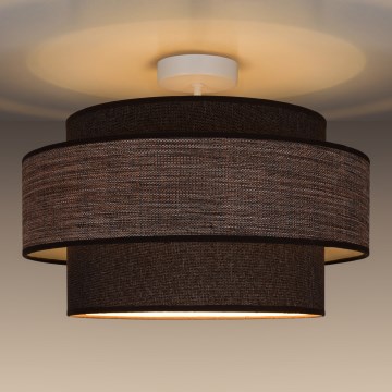 Lámpara de techo GRACE 1xE27/60W/230V diá. 40 cm marrón/beige