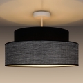 Lámpara de techo GRACE 1xE27/60W/230V diá. 40 cm negro/gris