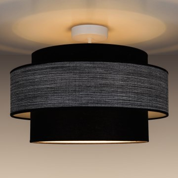 Lámpara de techo GRACE 1xE27/60W/230V diá. 40 cm negro/gris