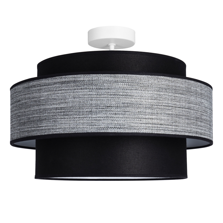 Lámpara de techo GRACE 1xE27/60W/230V diá. 40 cm negro/gris