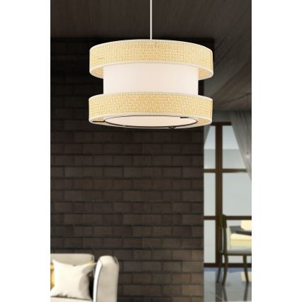 Lámpara de techo HALO 1xE27/60W/230V crema/beige