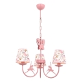 Lámpara de techo infantil BALLENNA 3xE14/40W/230V rosa