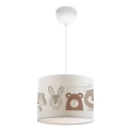 Lámpara de techo infantil CANDY 1xE27/40W/230V blanca/marrón