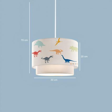 Lámpara de techo infantil CANDY 1xE27/40W/230V blanca/multicolor