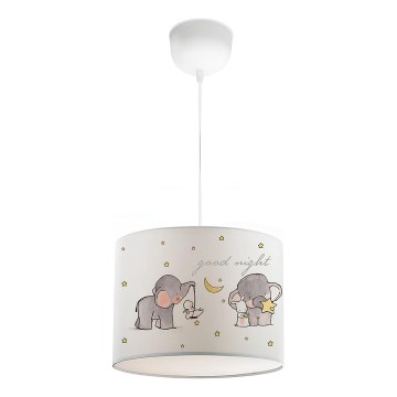 Lámpara de techo infantil CANDY 1xE27/40W/230V blanco/beige
