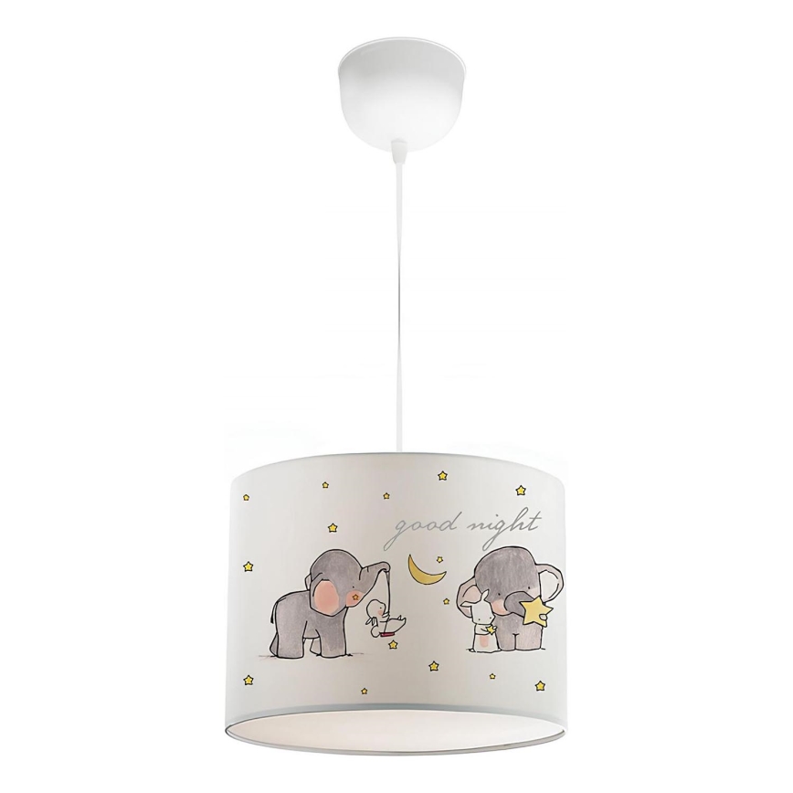 Lámpara de techo infantil CANDY 1xE27/40W/230V blanco/beige