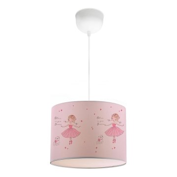 Lámpara de techo infantil CANDY 1xE27/40W/230V rosa