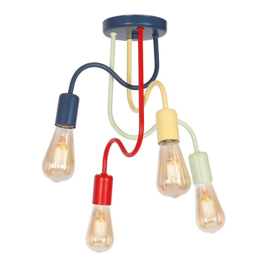 Lámpara de techo infantil DOW 4xE27/60W/230V