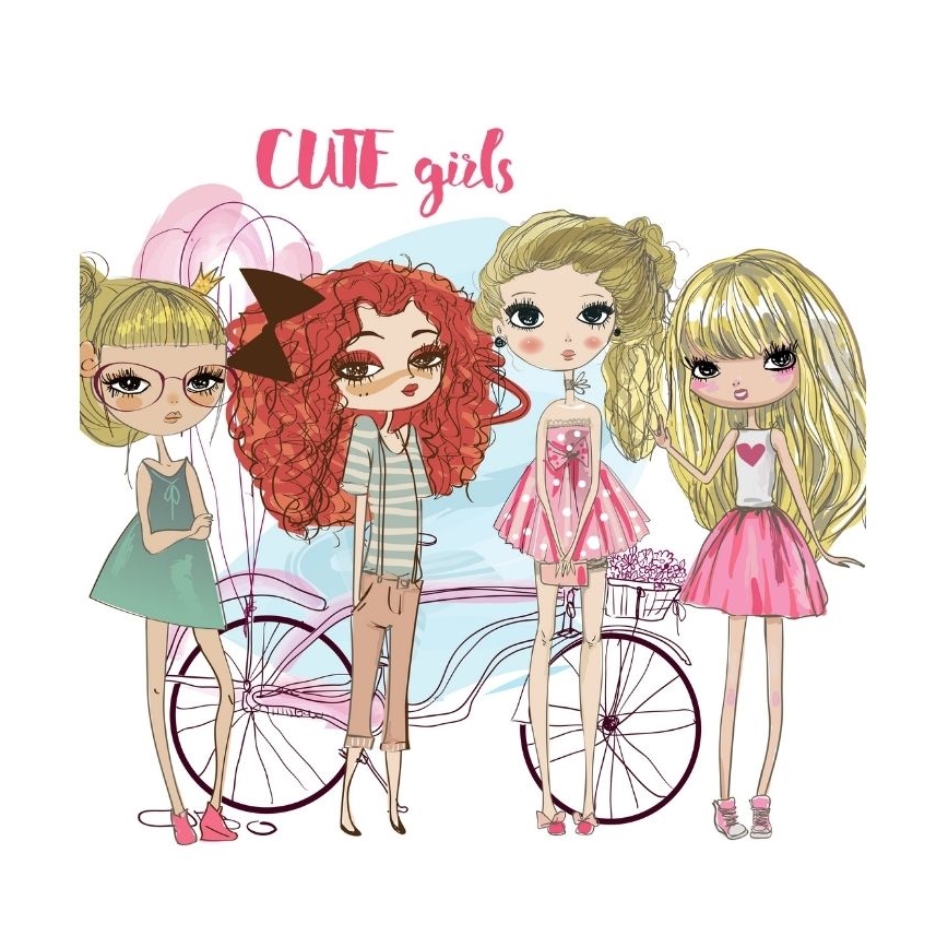 Lámpara de techo infantil GIRLS VIBES 1xE27/60W/230V Ø 40 cm para niñas