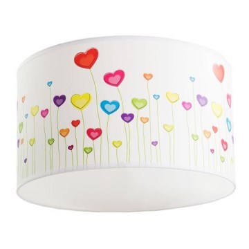 Lámpara de techo infantil HEARTS 1xE27/60W/230V