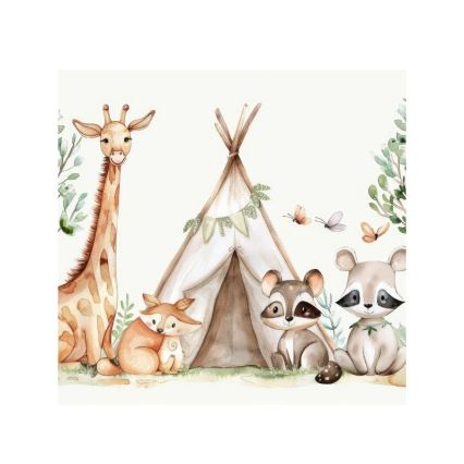 Lámpara de techo infantil KIDS ROOM 1xE27/60W/230V, Ø 40 cm, con motivos de animales