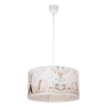 Lámpara de techo infantil KIDS ROOM 1xE27/60W/230V Ø 40 cm, con motivos de animales