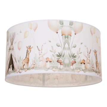 Lámpara de techo infantil KIDS ROOM 1xE27/60W/230V Ø 40 cm con motivos de animales