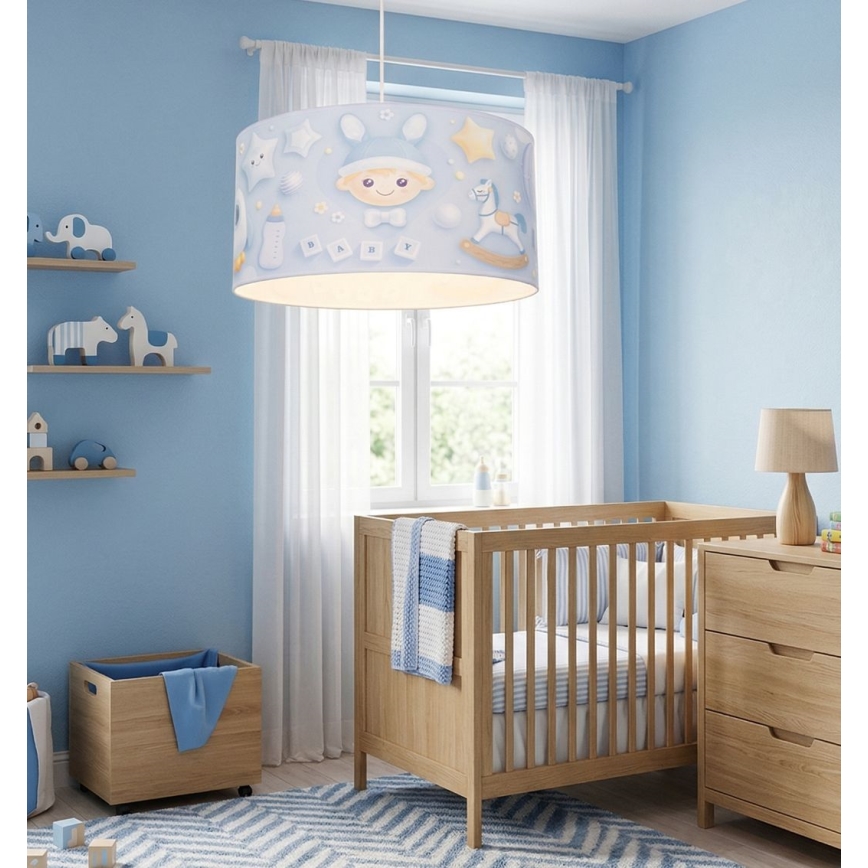 Lámpara de techo infantil KIDS ROOM 1xE27/60W/230V Ø 40 cm cosmonauta