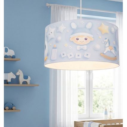 Lámpara de techo infantil KIDS ROOM 1xE27/60W/230V Ø 40 cm cosmonauta
