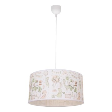 Lámpara de techo infantil KIDS ROOM 1xE27/60W/230V Ø 40 cm dinosaurio