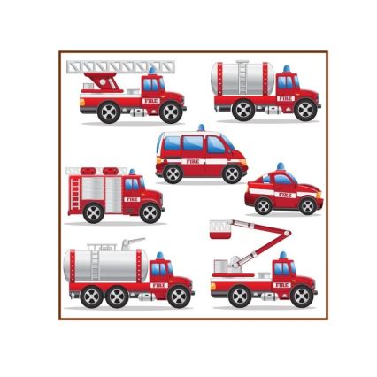 Lámpara de techo infantil KIDS ROOM 1xE27/60W/230V Ø 40 cm, diseño de bomberos