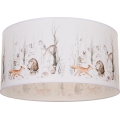 Lámpara de techo infantil KIDS ROOM — 1x casquillo E27 (máx. 60 W), 230 V, Ø 40 cm; diseño con simpáticos animalitos, perfecta para iluminar y decorar la habitación infantil.