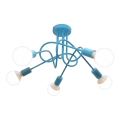 Lámpara de techo infantil OXFORD 5xE27/15W/230V azul