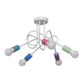 Lámpara de techo infantil OXFORD 5xE27/15W/230V