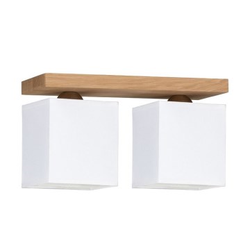 Lámpara de techo INGER 2xE27/25W/230V roble