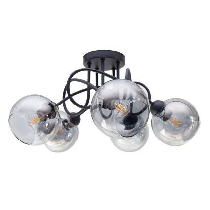 Lámpara de techo LATIL 5xE27/60W/230V negro
