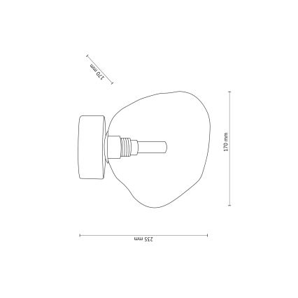 Lámpara de techo LAVA 1xG9/8W/230V beige/beige ahumado