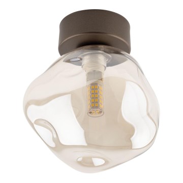 Lámpara de techo LAVA 1xG9/8W/230V bronce/beige ahumado