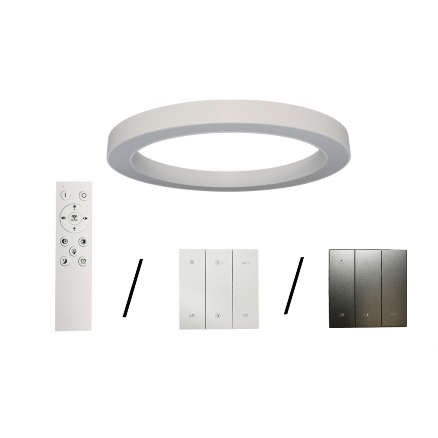 Lámpara de techo LED/100W/230V 3000/4000/6500K Ø 100 cm blanca