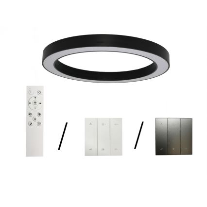 Lámpara de techo LED/115W/230V 3000/4000/6500K Ø 120 cm negra