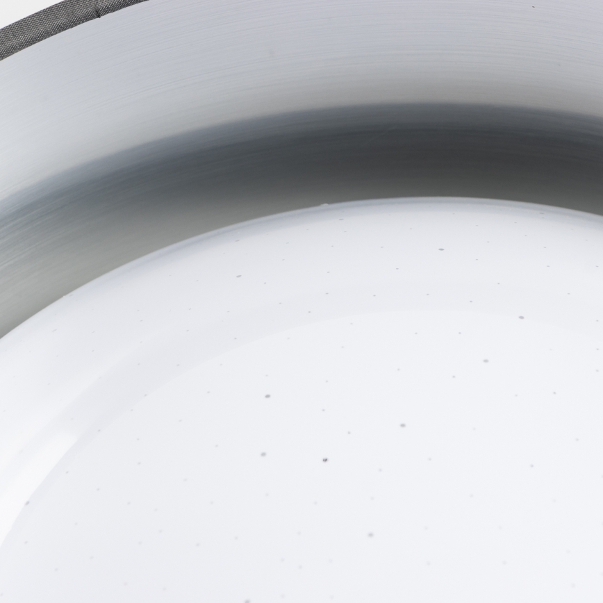 Lámpara de techo LED/12W/230V Ø 32 cm gris/plata