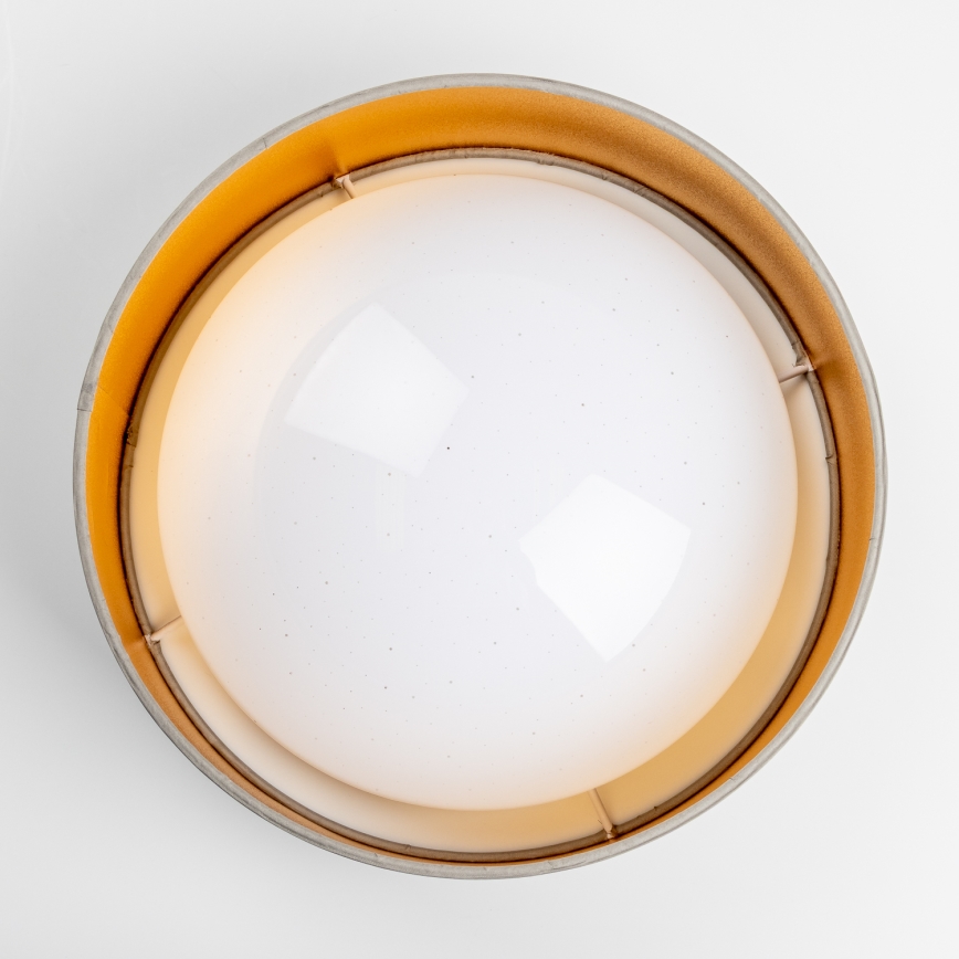 Lámpara de techo LED/12W/230V Ø 32 cm taupe/dorado