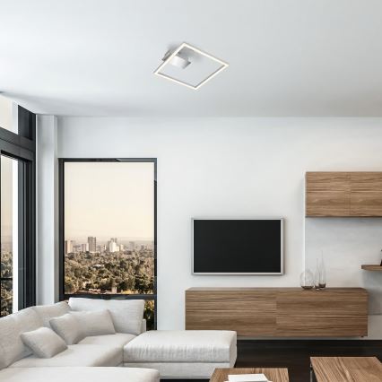 Lámpara de techo LED/14W/230V cromo mate