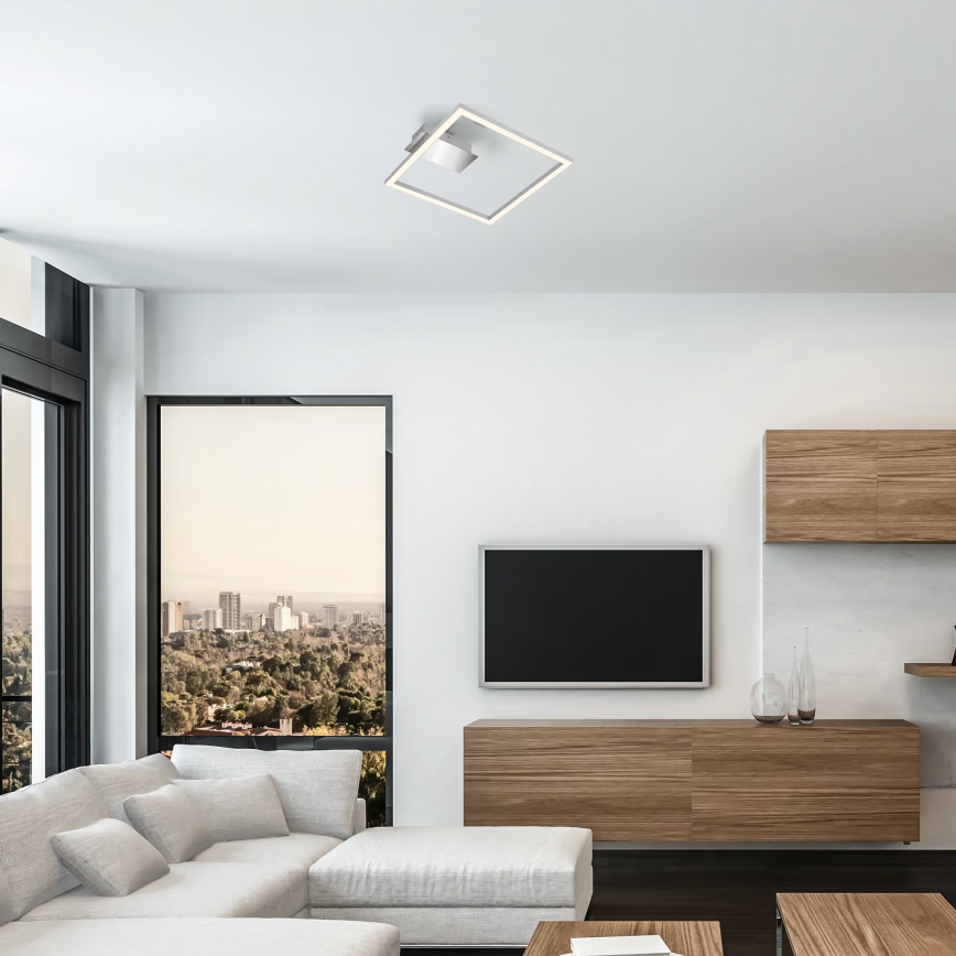 Lámpara de techo LED/14W/230V cromo mate