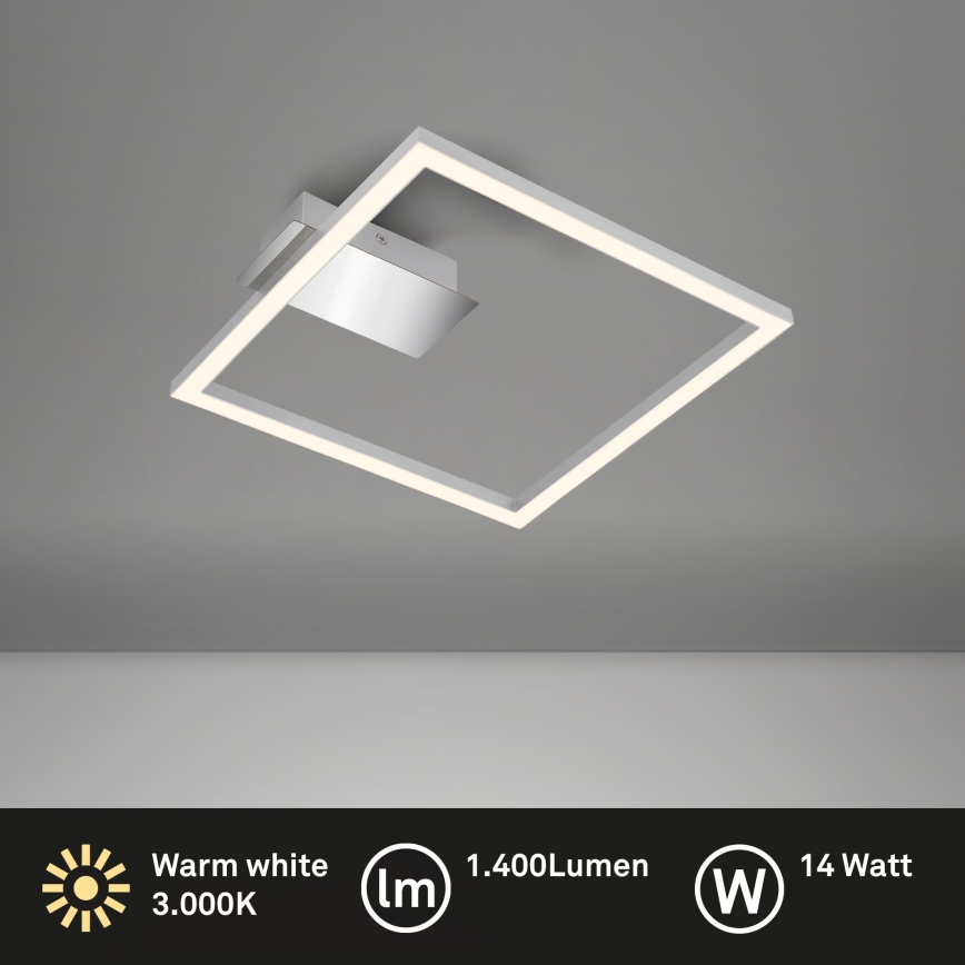 Lámpara de techo LED/14W/230V cromo mate