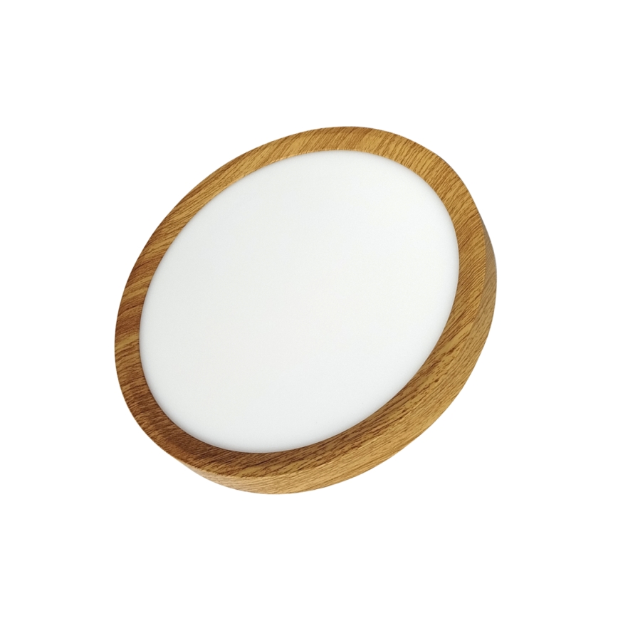 Lámpara de techo LED, 18W/230V, 3000/4000/6500K, diámetro 23 cm, beige