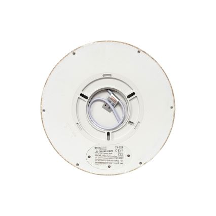 Lámpara de techo LED, 18W/230V, 3000/4000/6500K, diámetro 23 cm, beige