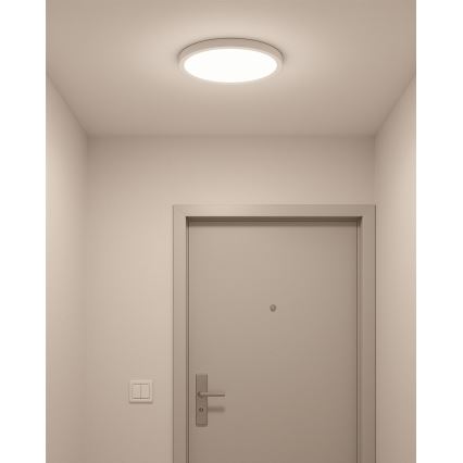 Lámpara de techo LED/24W/230V 3000/4000/6500K Ø 30 cm blanca