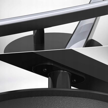 Lámpara de techo LED 2xLED/6W/230V 3000K negra